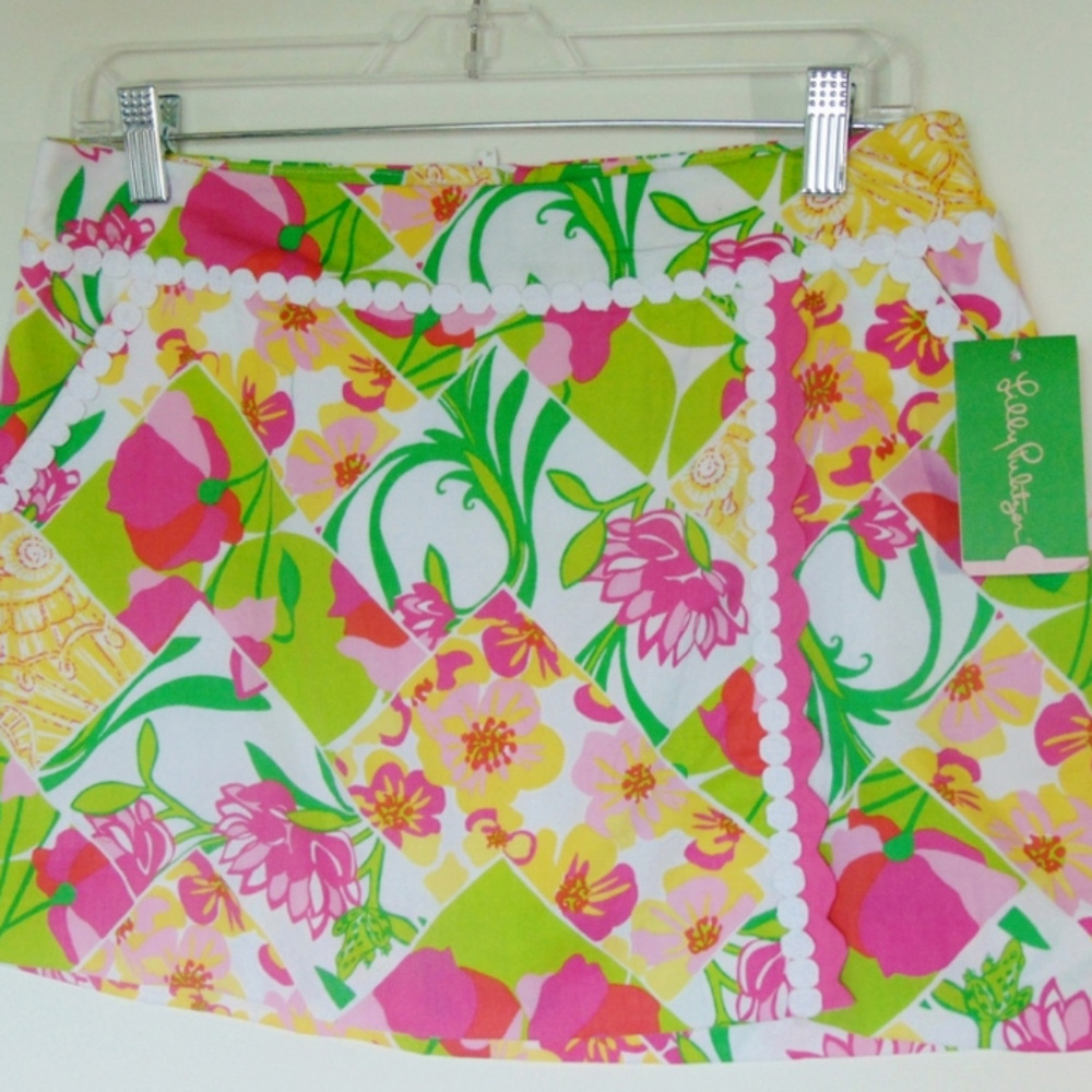 Lilly Pulitzer Skort Womens Size 4 NWT Lily Fields